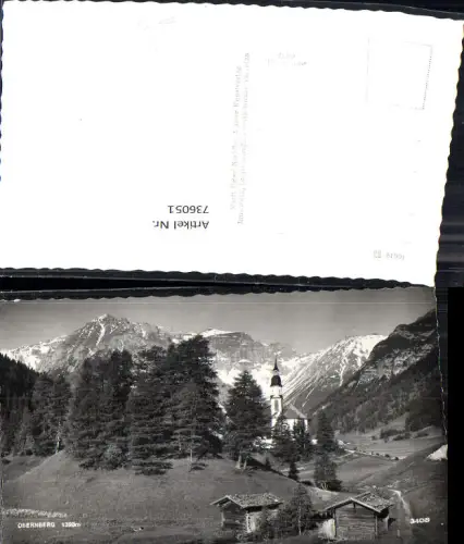 736051 Foto AK Obernberg am Brenner Ansicht mit Kirche