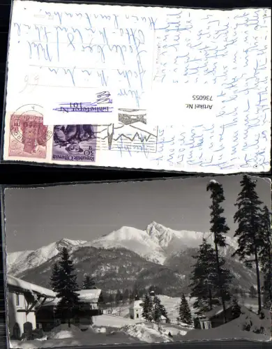 736055 Foto AK Seefeld in Tirol im Winter mit Kirche