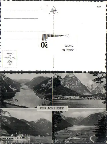 736071 Mehrbild AK Der Achensee Pertisau Schiff Dampfer