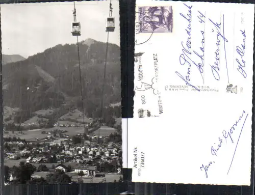 736077 Foto AK Kitzbühel Tirol Seilbahn Gondel