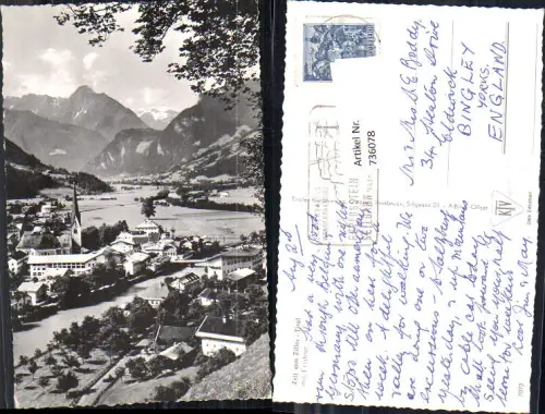 736078 Foto AK Zell am Ziller Tirol mit Tristner