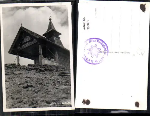 736081 Foto AK Kellerjoch Kirchlein Kapelle b. Schwaz