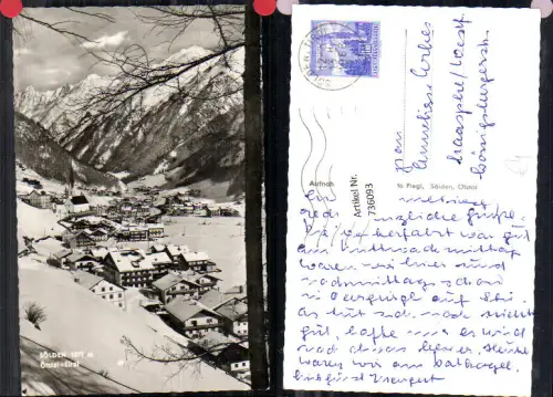 736093 Foto AK Sölden Ötztal im Winter