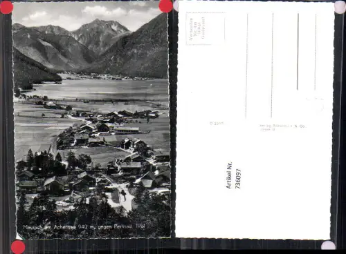 736097 Foto AK Maurach Eben a. Achensee gegen Pertisau