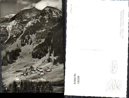 736109 Foto AK Kelmen Tirol mit Knittelkarspitze Gemeinde Namlos