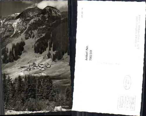736110 Foto AK Kelmen Tirol mit Knittelkarspitze Gemeinde Namlos