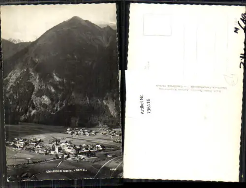 736116 Foto AK Umhausen in Tirol Totale