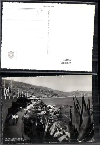 736152 Foto AK Riviera dei Fiori Bordighera La Scogliera Küstenweg Italy