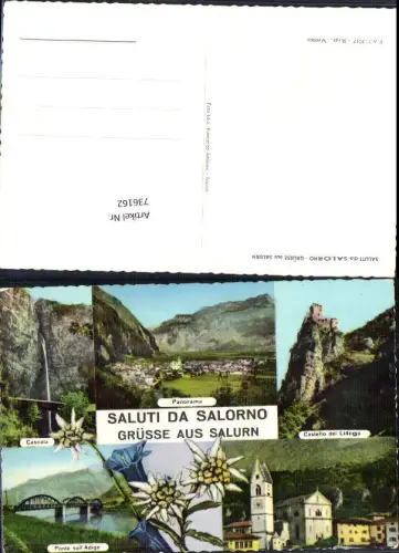 736162 Salorno Salurn Südtirol Trentino Castello dei Litigi Edelweiss