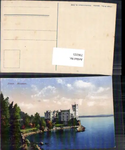 736315 Trieste Triest Miramare Schloss pub Purger e Co. 8105