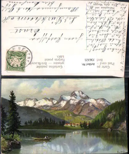 736321 Künstler AK Kolby Silvaplana Piz della Margna Maloja Graubünden gel Dürkheim