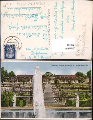 736323 Potsdam Sanssouci Schloss Fontaine Brunnen