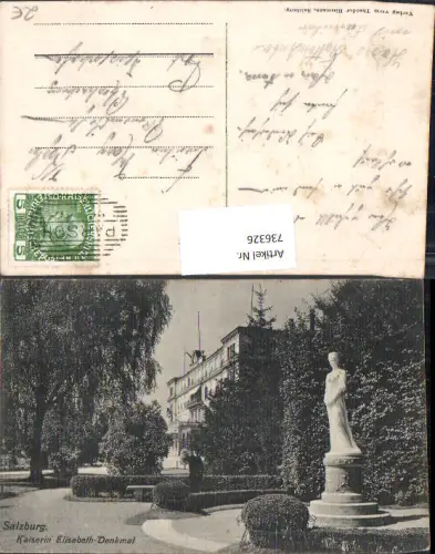 736326 Salzburg Kaiserin Elisabeth Denkmal Sissi Sisi Stp. Parsch
