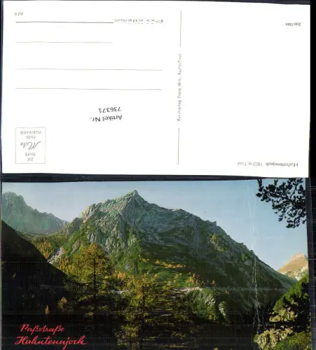 736371 Hahntennjoch b. Reutte Tirol Namlos