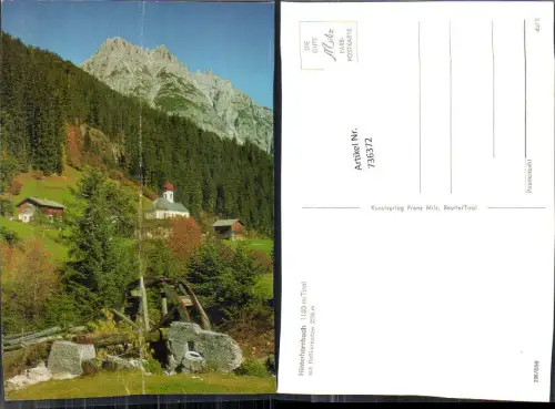 736372 Hinterhornbach b. Reutte Namlos