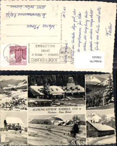 736501 Mehrbild AK Alpengasthof Schmelz im Winter b. Judenburg