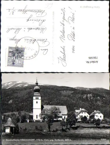 736506 Foto AK Krakaudorf geg. Dorferalm Kirche