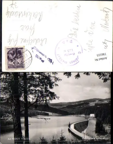 736515 Foto AK Am Packer Stausee Talsperre Pack Hirschegg-Pack