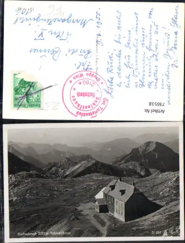736518 Foto AK Hochschwab Schiestlhaus Thörl
