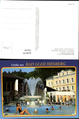 736530 Bad Gleichenberg Heilbad Springbrunnen Schwimmbad