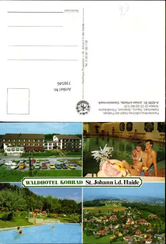 736546 Mehrbild AK St Johann i. d. Haide Waldhotel Konrad Hallenbad Schwimmbad
