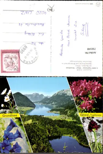 736548 Mehrbild AK Grundlsee Gössl a. Grundlsee Toplitzsee Alpenflora