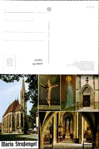 736551 Mehrbild AK Maria Straßengel Wallfahrtskirche Wurzelkreuz Seitenportal Gnadenbild