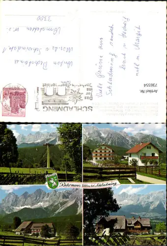 736554 Mehrbild AK Schladming Moserboden Sessellift Gasthof Sonneck Berggastof Winterer