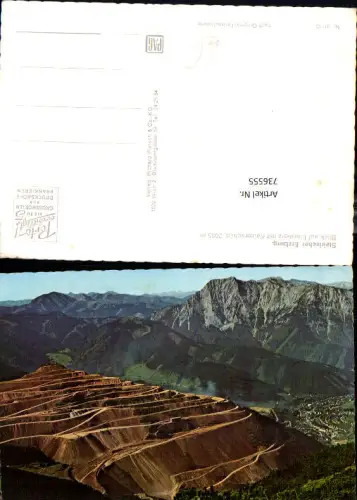 736555 Steirischer Erzberg Blick auf Eisenerz mit Kaiserschild Bergbau