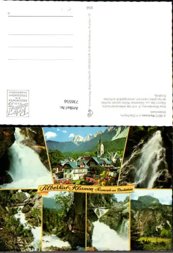 736556 Mehrbild AK Ramsau a. Dachstein Silberkar-Klamm Wasserfall