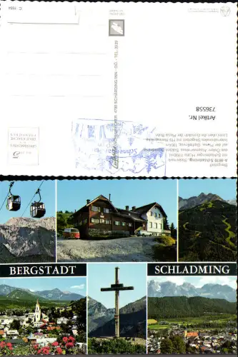 736558 Mehrbild AK Schladming Gipfelkreuz Gondel Planai-Bahn VW Bus Bully