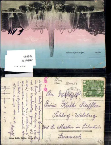 736615 Stempel Wien n. Schloss Welsberg St. Martin im Sulmtal Deutschlandsberg