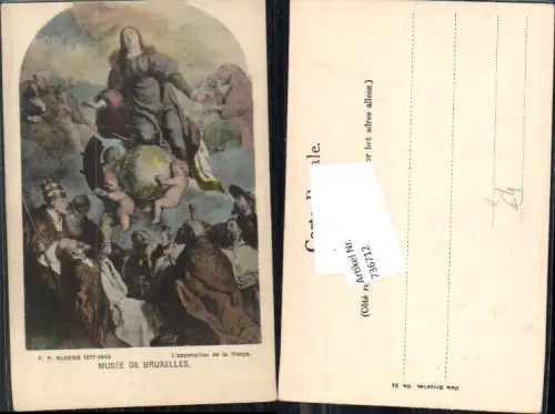 736712 Künstler AK Peter Paul Rubens Musee de Bruxelles Jungfrau Maria