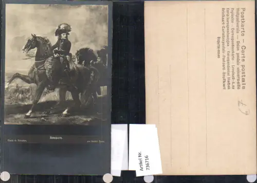 736716 Künstler AK Napoleon Bonaparte am Pferd Uniform France
