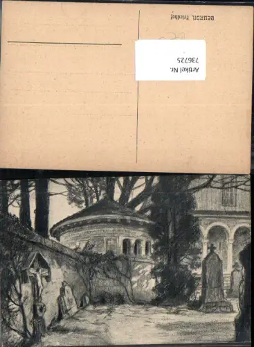 736725 Künstler AK Beuron Friedhof Gräber Tod