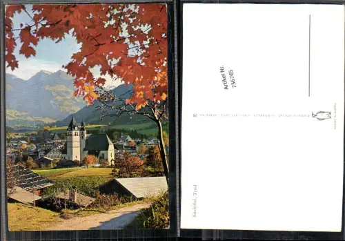 736765 tolle AK Kitzbühel in Tirol Wegansicht im Herbst Blätter