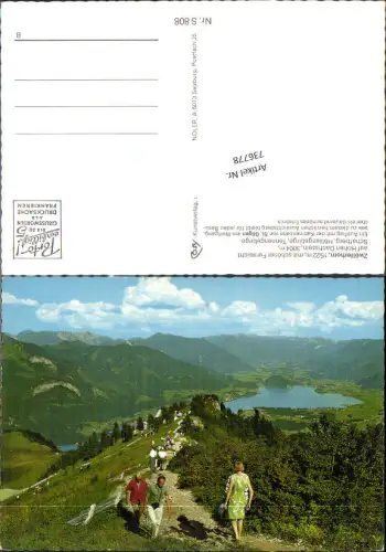 736778 tolle AK Zwölferhorn b. St. Wolfgang St. Gilgen am Wolfgangsee Leute 1970