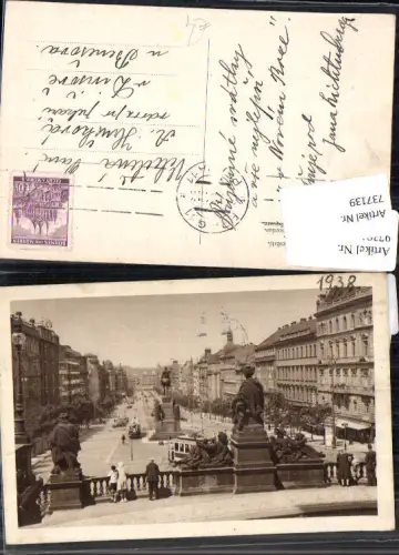 737139 Prag Praha Wenzelsplatz gel Divisove u Benesove Diwischau Benesova Beneschau