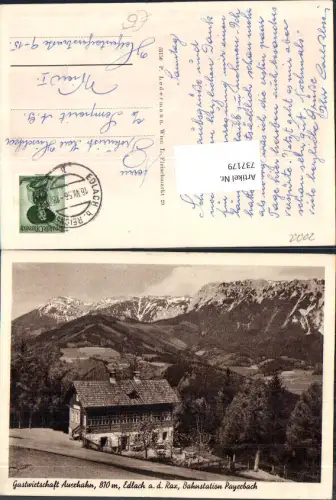 737179 Gasthaus Auerhahn Edlach bei Reichenau an der Rax Payerbach