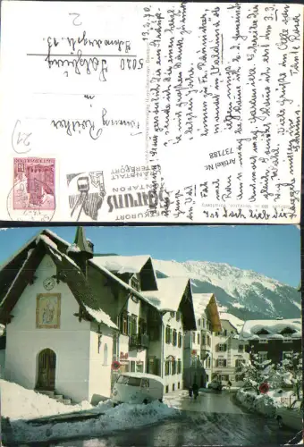 737188 tolle AK Schruns im Montafon VW Bully VW Käfer Straßenansicht