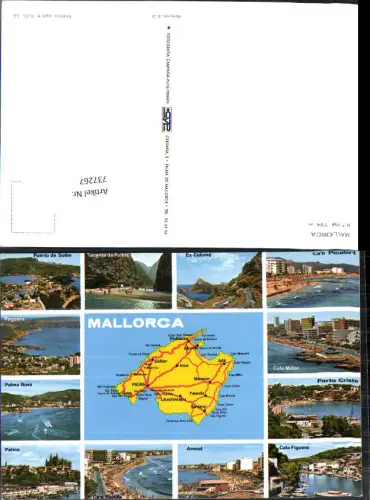 737267 Spain Mallorca Palma Paguera Cala Millor Arenal Cala Figuera Nova Pareis