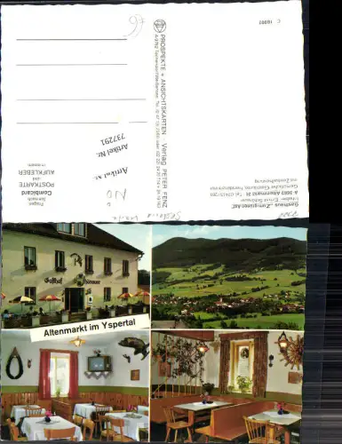 737291 seltene Karte Altenmarkt im Yspertal Gasthaus Zum grünen Ast
