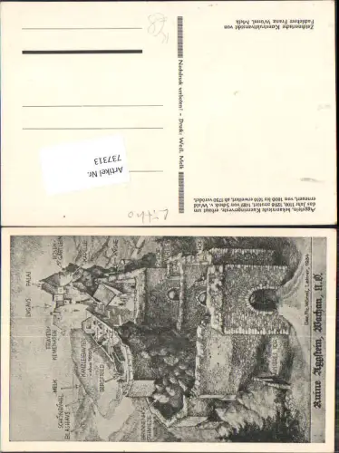 737313 Künstler AK Franz Würml Ruine Aggstein Wachau 1934