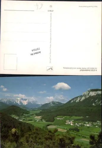 737314 Zweiersdorf Hohe Wand Stollhof m. Schneeberg