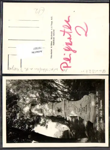 737327 Schloss Peigarten b. Thaya Waidhofen an der Thaya Johannes Statue 1750