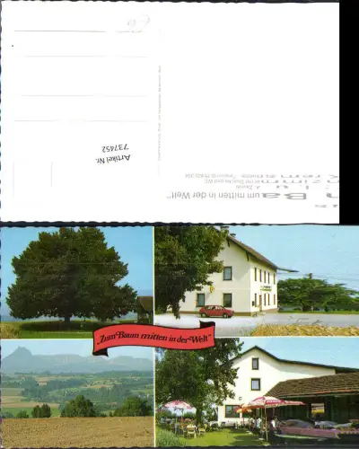 737452 tolle AK Kremsmünster Gasthaus zum Baum mitten in der Welt