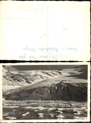 737739 Foto AK Hallstatt Dachstein Eissee u. Hallstädter Hallstätter Gletscher 1955 Juli