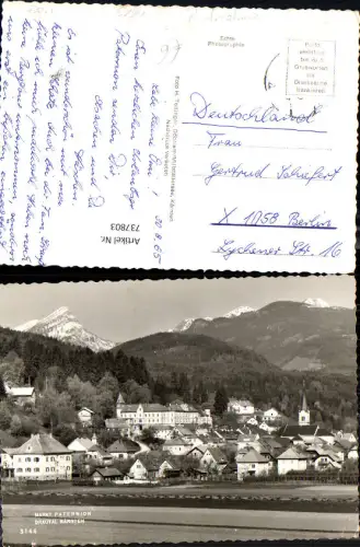 737803 Foto AK Markt Paternion Drautal Kärnten Ansicht m. Kirche