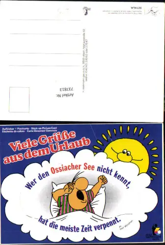 737813 Material AK Sticker Aufkleber Wer d. Ossiacher See nicht kennt hat die meiste Zeit verpennt Humor