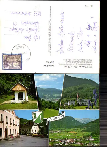 737859 Mehrbild AK Turnau Hubertuskapelle Gasthof Bayer Pfarrkirche